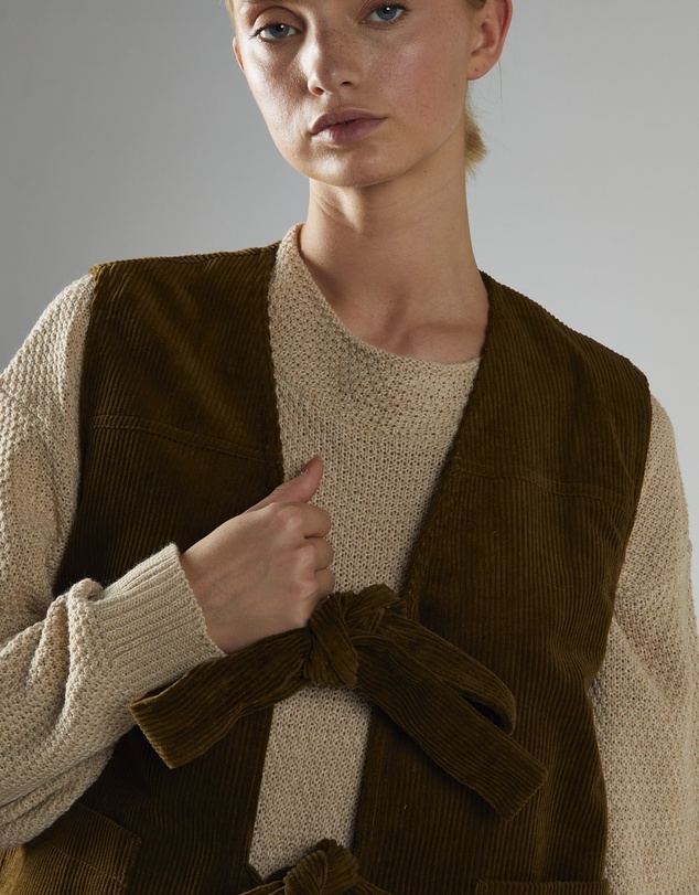 Glamorous - Tie-Front Gilet