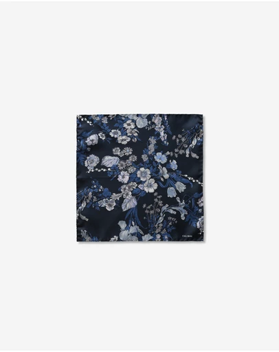 Calibre - Midnight Bloom Pocket Square