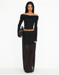 Dazie - Horizon Sheer Maxi Skirt
