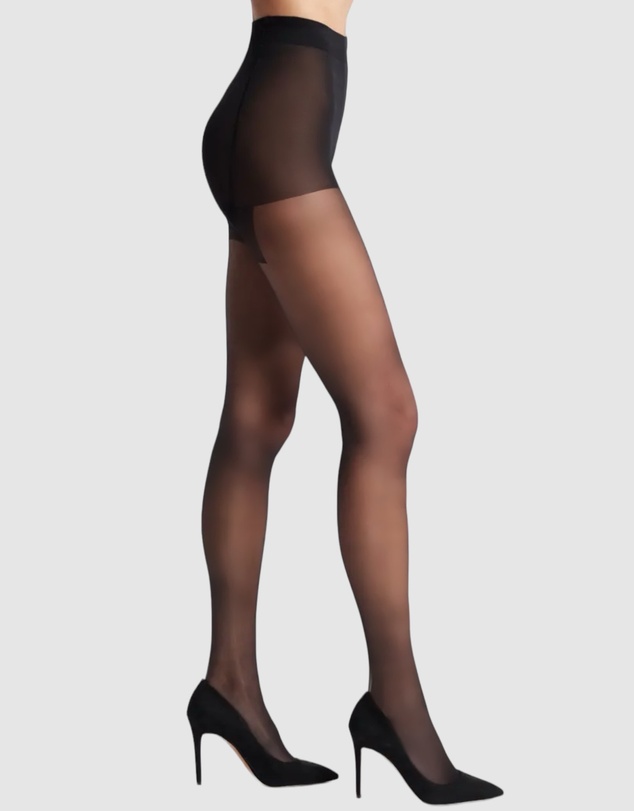 High Heel Jungle - 15 Denier Silky Slimming Sheer Tights - 2 Pack