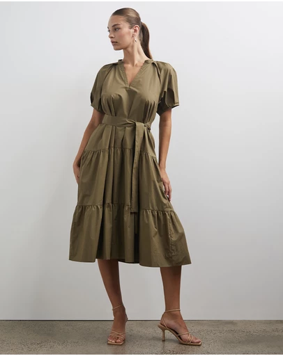 Lindsay Nicholas New York - Cotton Joan Midi Dress