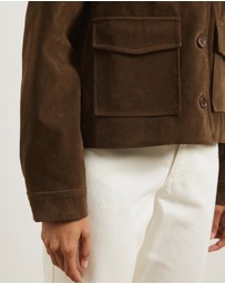 Atmos&Here - Nell Faux Suede Shacket