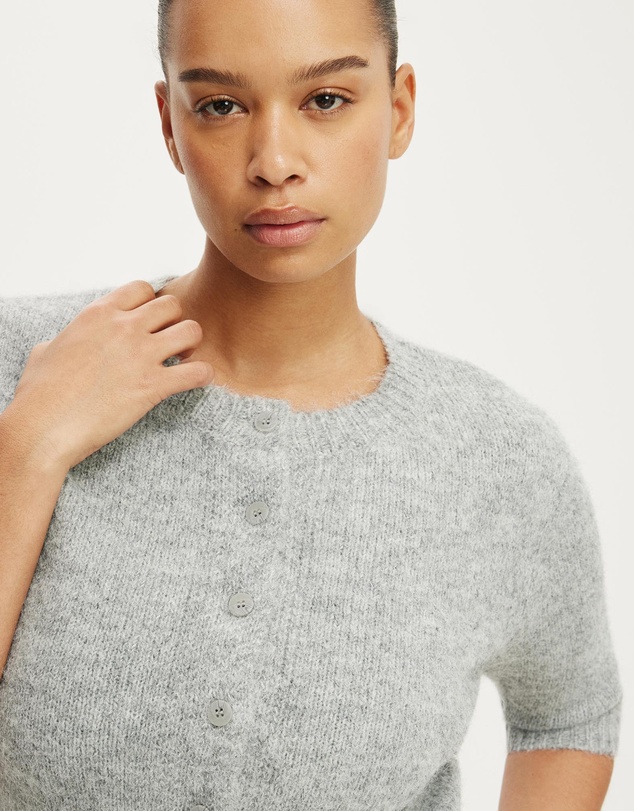 Cotton On - Short Sleeve Fluffy Cardi