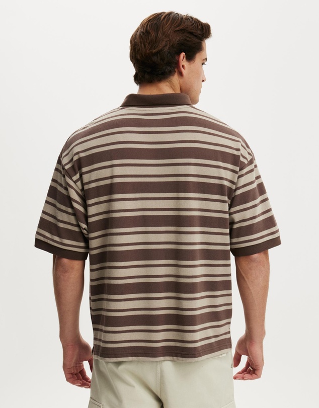 Cotton On - Box Fit Short Sleeve Polo