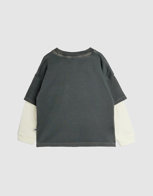 Mini Rodini - M.Rodini Field Notes Embroidered LS Tee - Babies-Teens