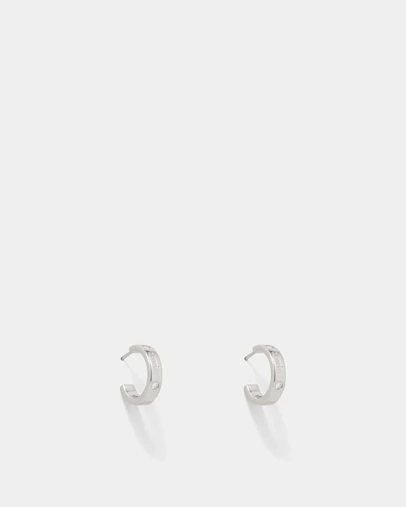 MIMCO - Lucent 925 Sterling Silver Small Hoop Earrings