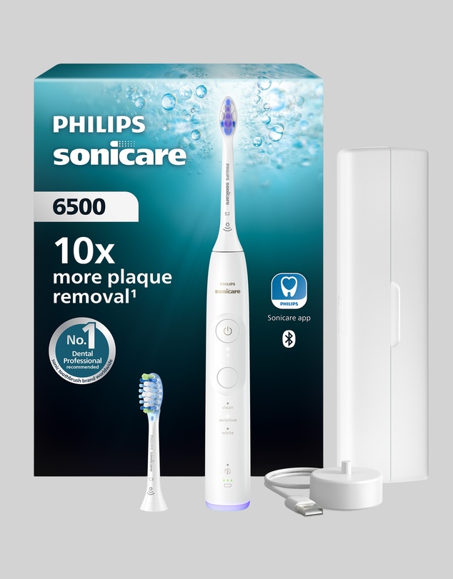 Philips - Philips Sonicare 6500 Electric Toothbrush White