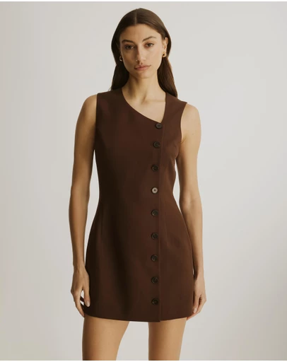 Atmos&Here - Bell Asymmetric Mini Dress