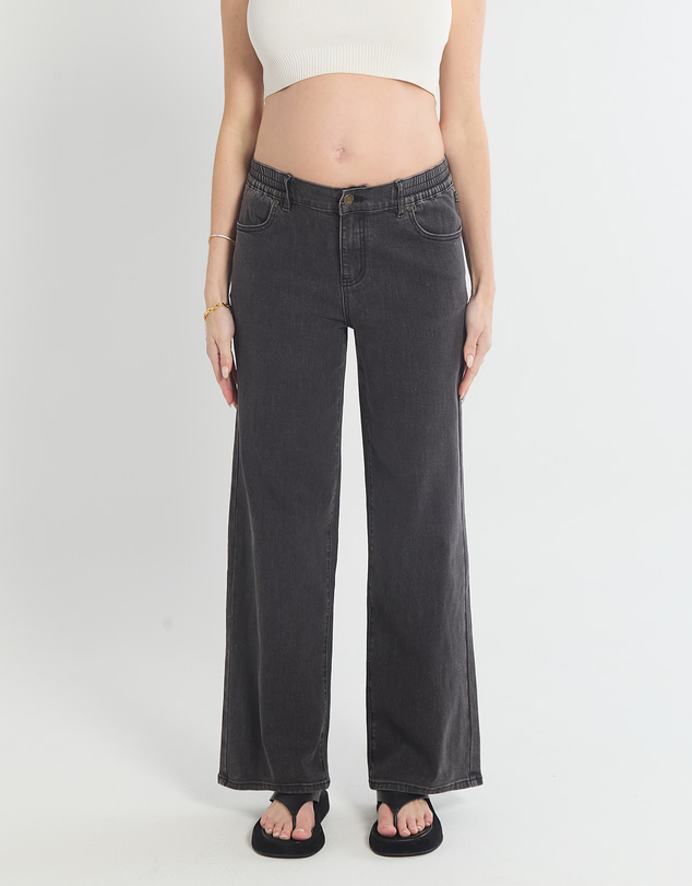 Soon Maternity - Relaxed Wide Leg Jeans