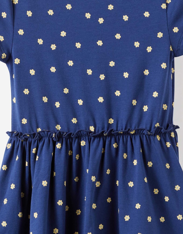 Cotton On Kids - Boat Neck Frill Short Sleeve Dress