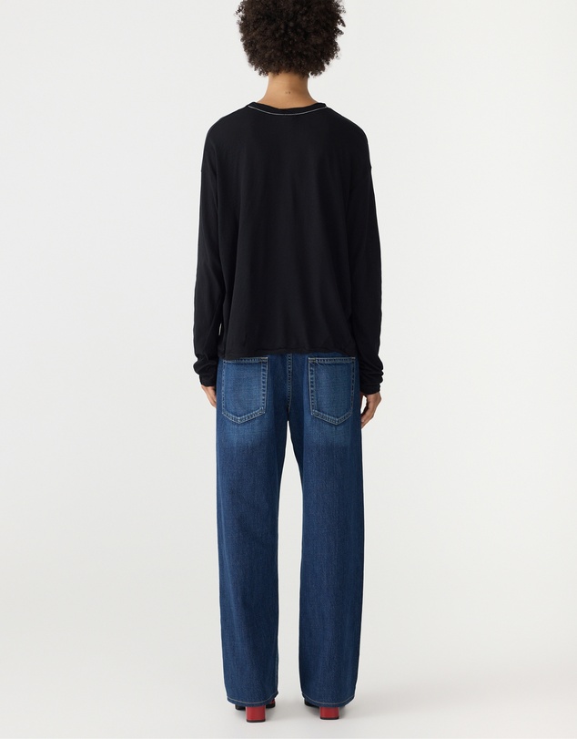 Bassike - Slouch Superfine Long Sleeve T-Shirt