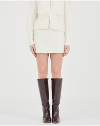 FRIEND of AUDREY - Nyra Boucle Knit Mini Skirt