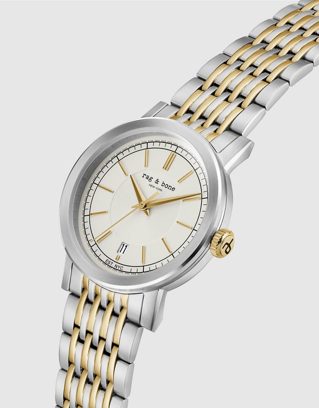 rag & bone - Reign Silver-tone Mens Analogue Watch