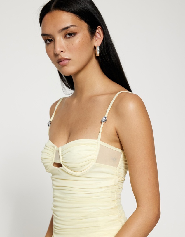 Lover - Chanelle Ruched Bustier Top
