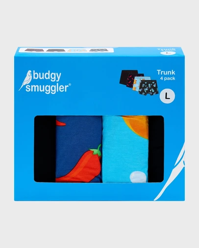 Budgy Smuggler - Men's Underwear Trunks 4 Pack in Classic
