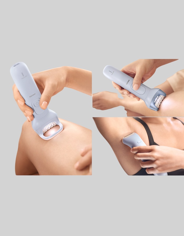 Philips - Philips Epilator Series 8000 + 4 accessories Pastel Blue