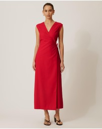 Tussah - Becca Linen Blend Wrap Dress