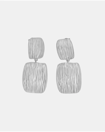 Zoe Olivia - Waterproof Ribbed Statement Stud Earrings