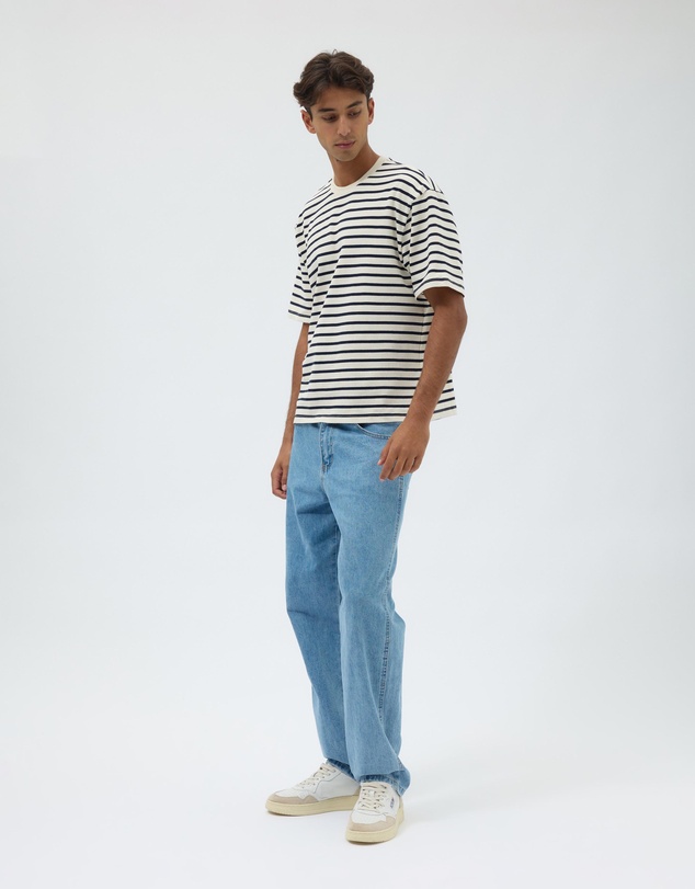 AERE - Heavyweight Stripe SS Tee
