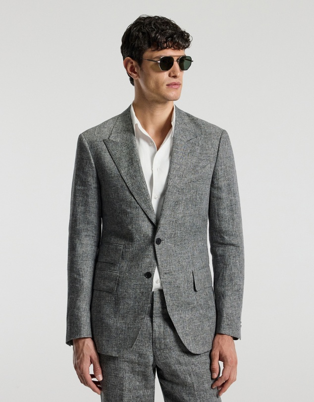 Calibre - Melange Linen Suit Jacket Iron