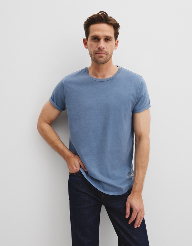 Country Road - Australian Cotton Longline Garment Dye T-shirt