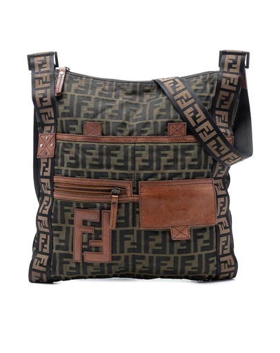 Pre-Loved by Azura Reborn - Pre-Loved Zucca Canvas FF Flat Messenger Bag