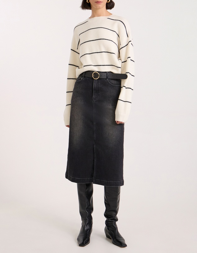 David Lawrence - Hannah Denim Midi Skirt