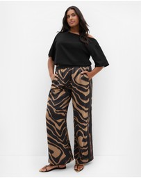 City Chic - Cara Abstract Print Pant