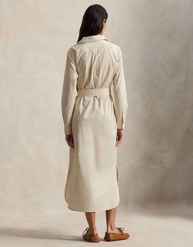 Polo Ralph Lauren - Belted Striped Cotton Shirtdress