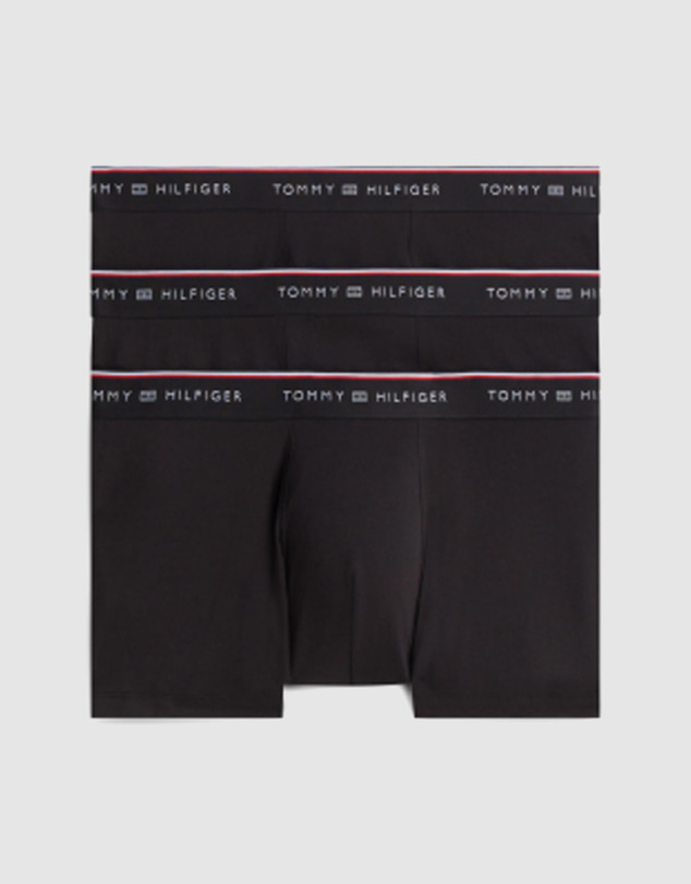 Tommy Hilfiger - 3-Pack Global Stripe Logo Waistband Trunks