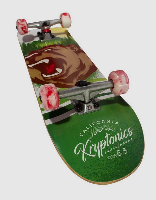iWorld - Bravo Sports Kryptonics KR31 Star Series Skateboard - Swirled Bear