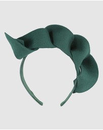 Max Alexander - Felt Green Spiral Fascinator