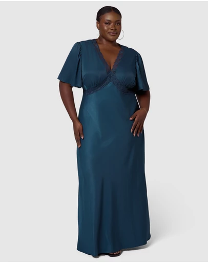 Sunday In The City - Electric Guitars Maxi Dress