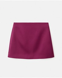 M.N.G - Satin Short Skirt