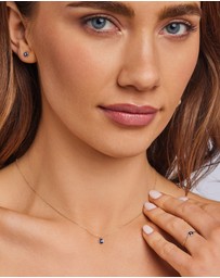 Zoe Olivia - 9K Gold Evil Eye Necklace