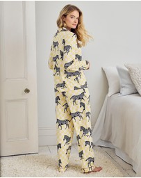 Chelsea Peers - Zebra Checkerboard Long Pyjama