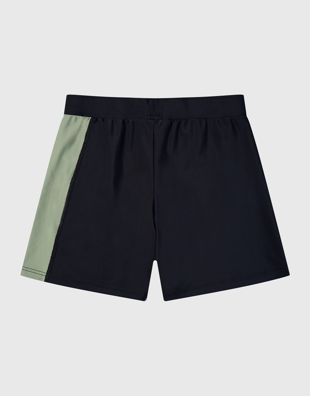 Aqua Blu Kids - Building Blocks Black Lycra Swim Shorts - Teens
