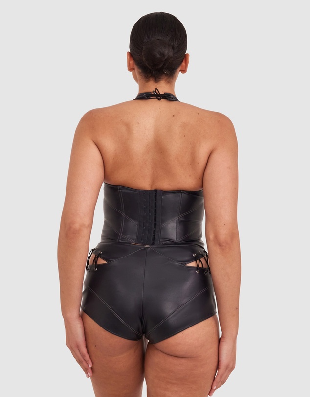 Bras N Things - Vamp Flustered Corset - Dark Grey