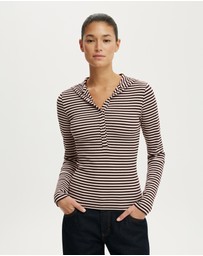 Cotton On - Hooded Blake Henley LS Top