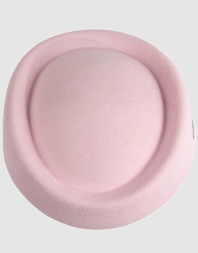 Max Alexander - Felt Pink Pillbox Hat