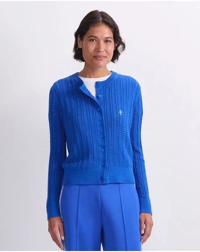 Sportscraft - Elka Cable Pointelle Cardigan
