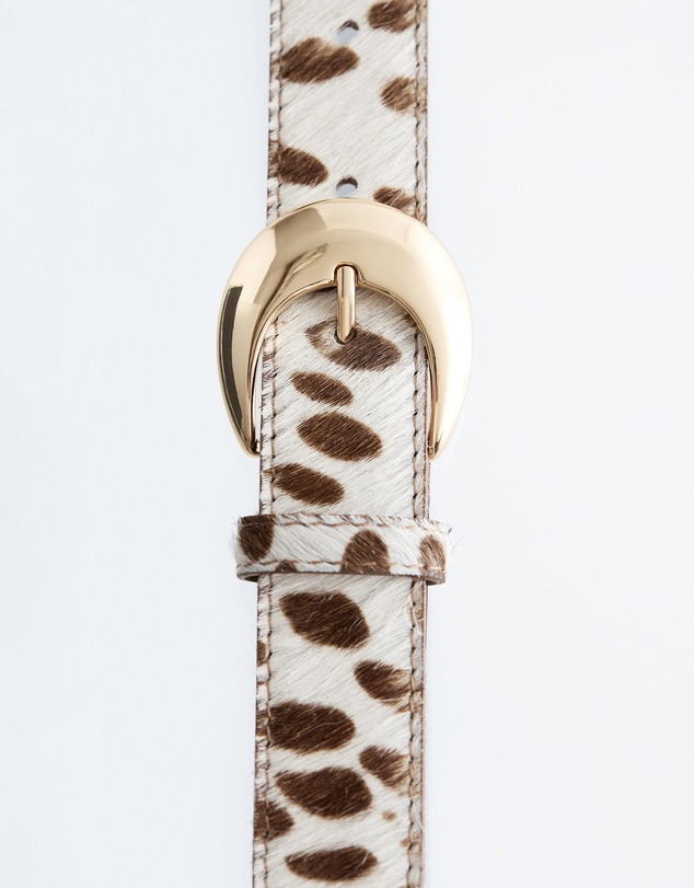& Other Stories - Cow-Print Leather Belt