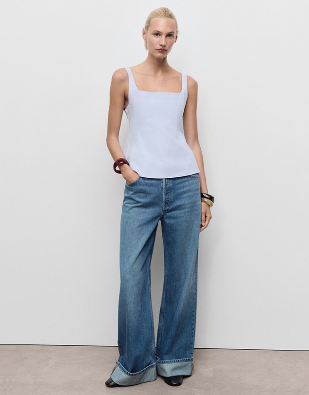 M.N.G - Flared Cotton Top
