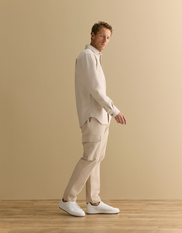 Trenery - Cotton Twill Cargo Pant in Fawn