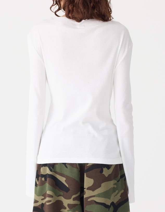 Bassike - Front Seam Rib Long Sleeve T-Shirt