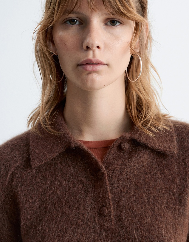 & Other Stories - Brushed Knit Polo T-Shirt