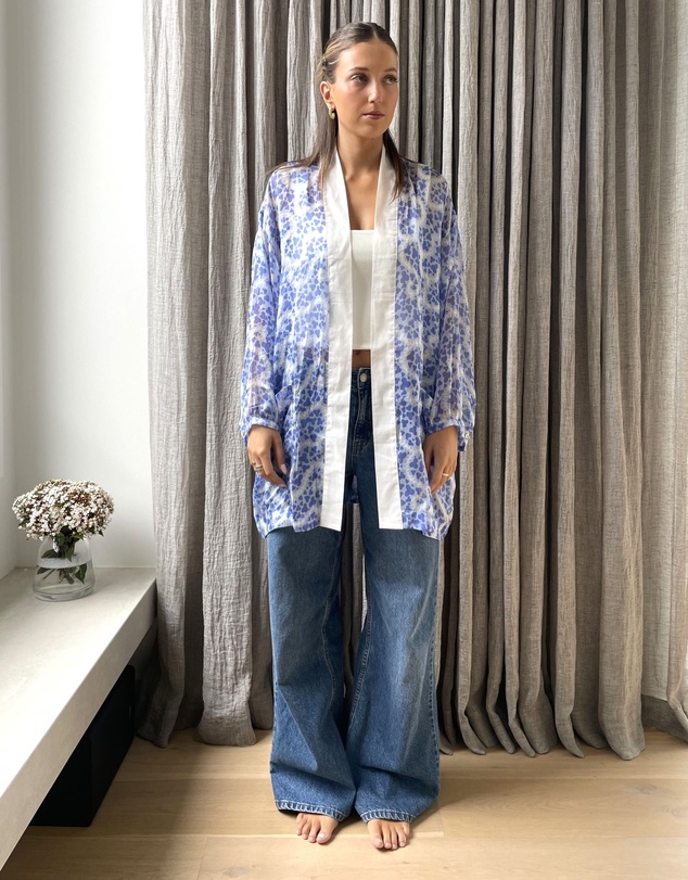 SILK MAGNOLIA - Silk Kimono