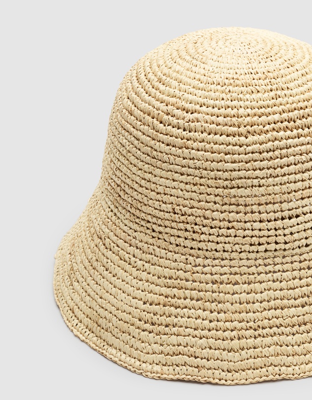 Seed Heritage - Short Brim Raffia Bucket Hat