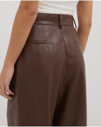 Dazie - Game Changer Pleated PU Pants