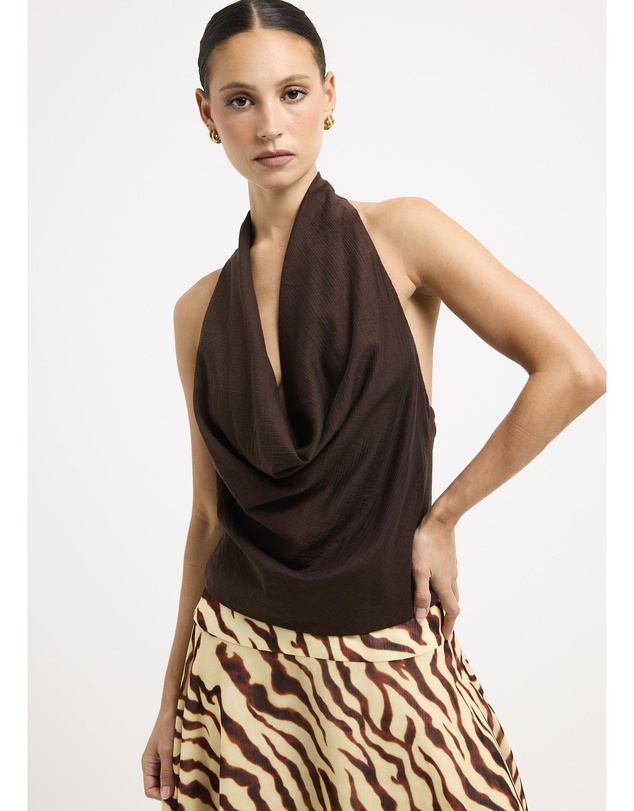 Alice In The Eve - Skye Plunge Cowl Top